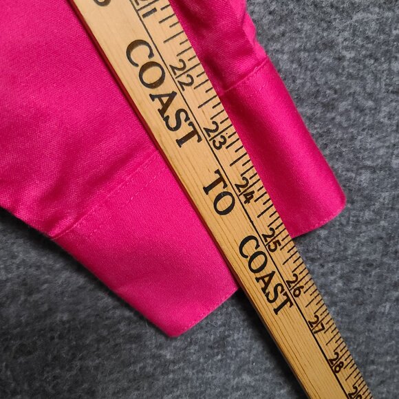 Van Heusen Men's Dress Shirt Fitted Lux Sateen Button Down Collar Hot Pink 15.5 - Picture 11 of 12